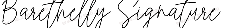 Barethelly Signature字体转换